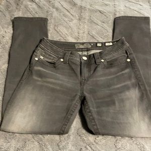 Miss Me Mid Rise Skinny, Size 29, Grey, Worn Once